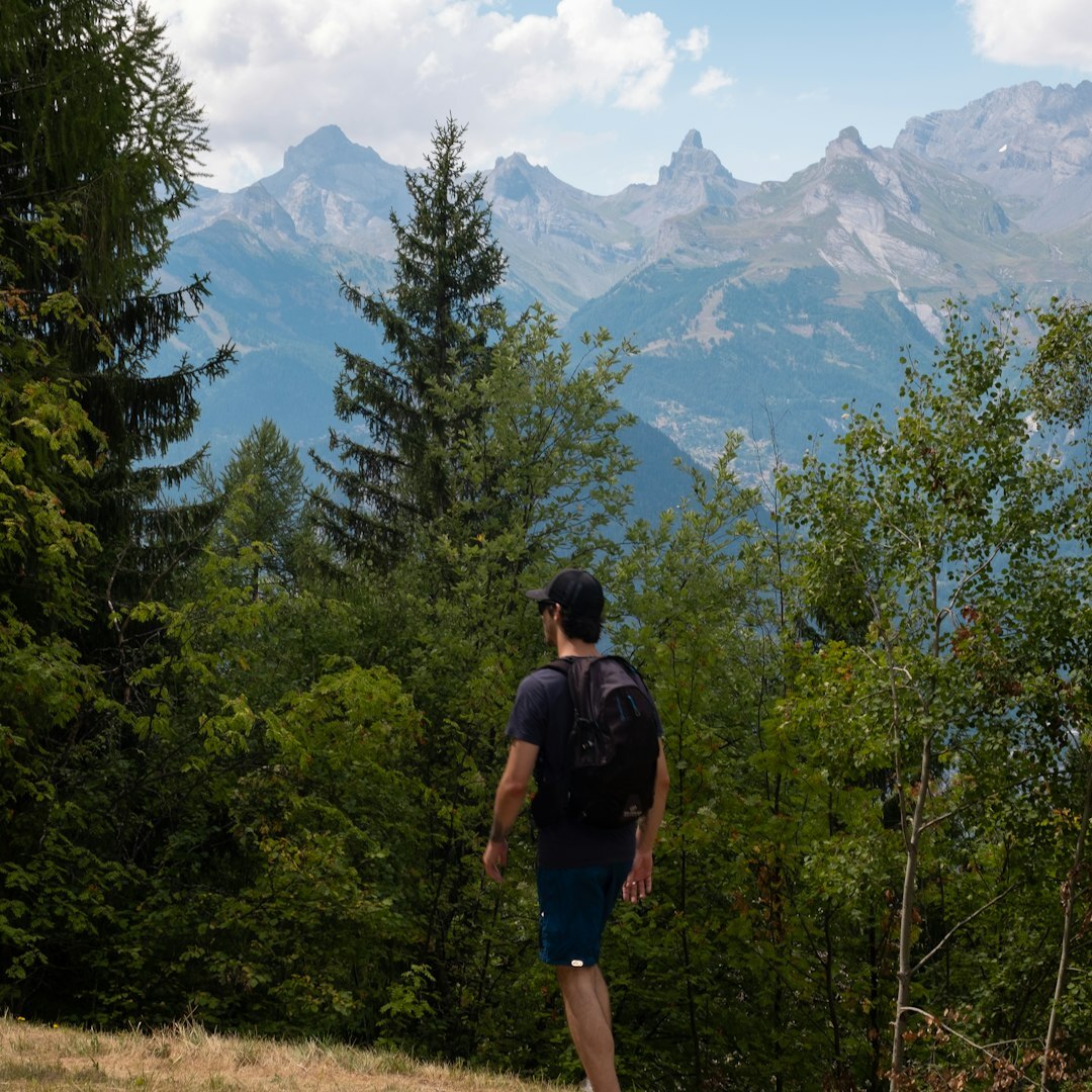 Portrait of a Swiss male athlete in casual elegant clothing